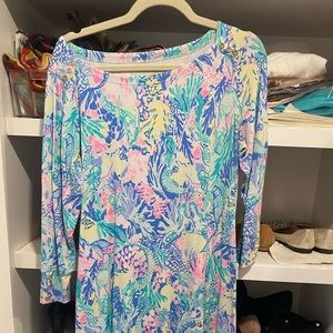 Lilly Pulitzer sophie dress mermaid cove sz lg